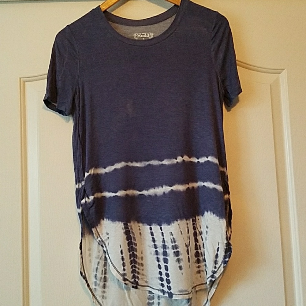 shabby white wash tee